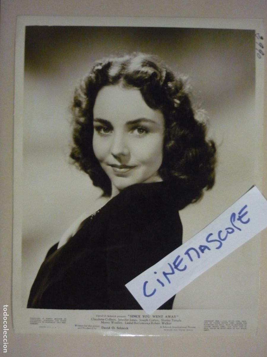Cine: jennifer jones - foto original b/n - since you went away desde que te fuiste