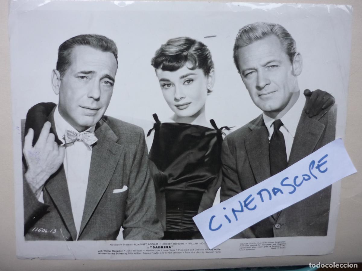 Cine: audrey hepburn - foto original b/n - sabrina - william holden humphrey bogart billy wilder