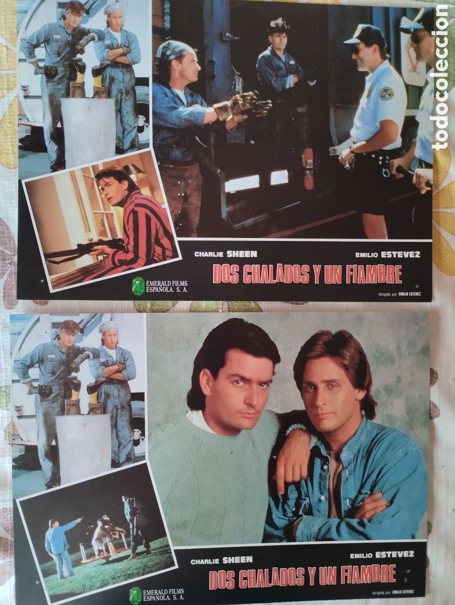 Cine: 2 FOTOCROMOS - DOS CHALADOS Y UN FIAMBRE