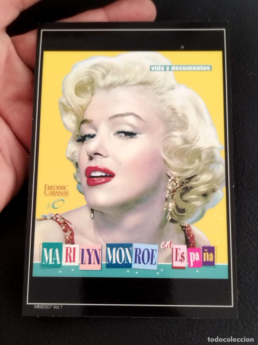 Cine: Tarjeta de colecci&oacute;n del libro &rdquo;Marilyn Monroe en Espa&ntilde;a: vida y documentos&rdquo; publicado en 2007.