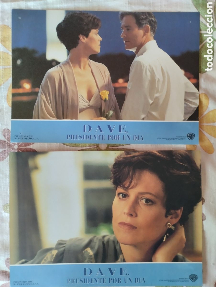 Cine: 2 FOTOCROMOS - DAVE PRESIDENTE POR UN DIA