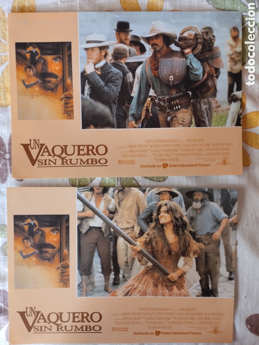 Cine: 2 FOTOCROMOS - UN VAQUERO SIN RUMBO
