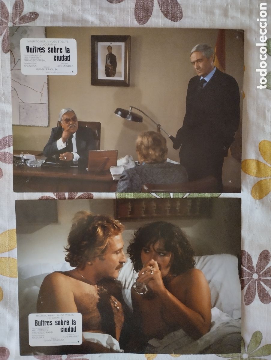 Cine: 2 FOTOCROMOS - BUITRES EN LA CIUDAD
