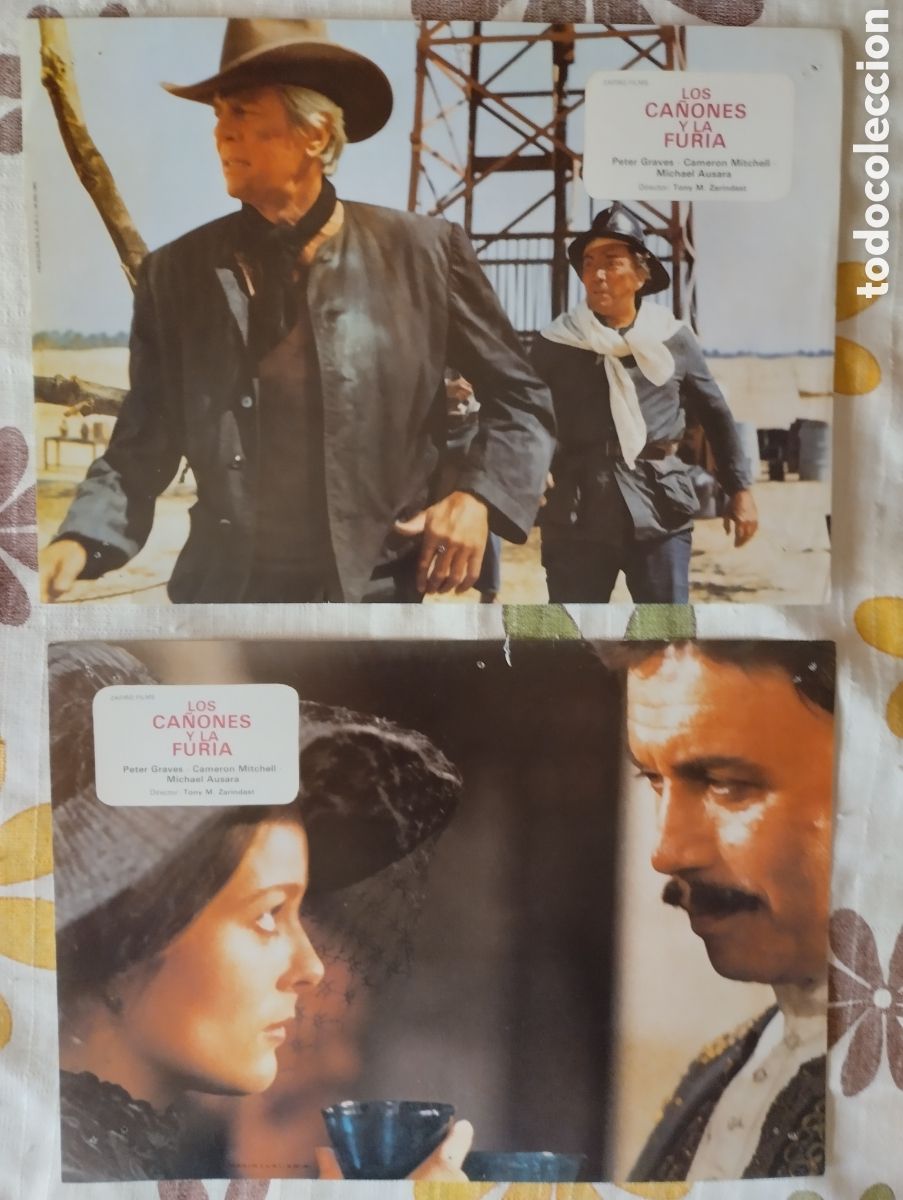 Cine: 2 FOTOCROMOS - LOS CA&Ntilde;ONES Y LA FURIA