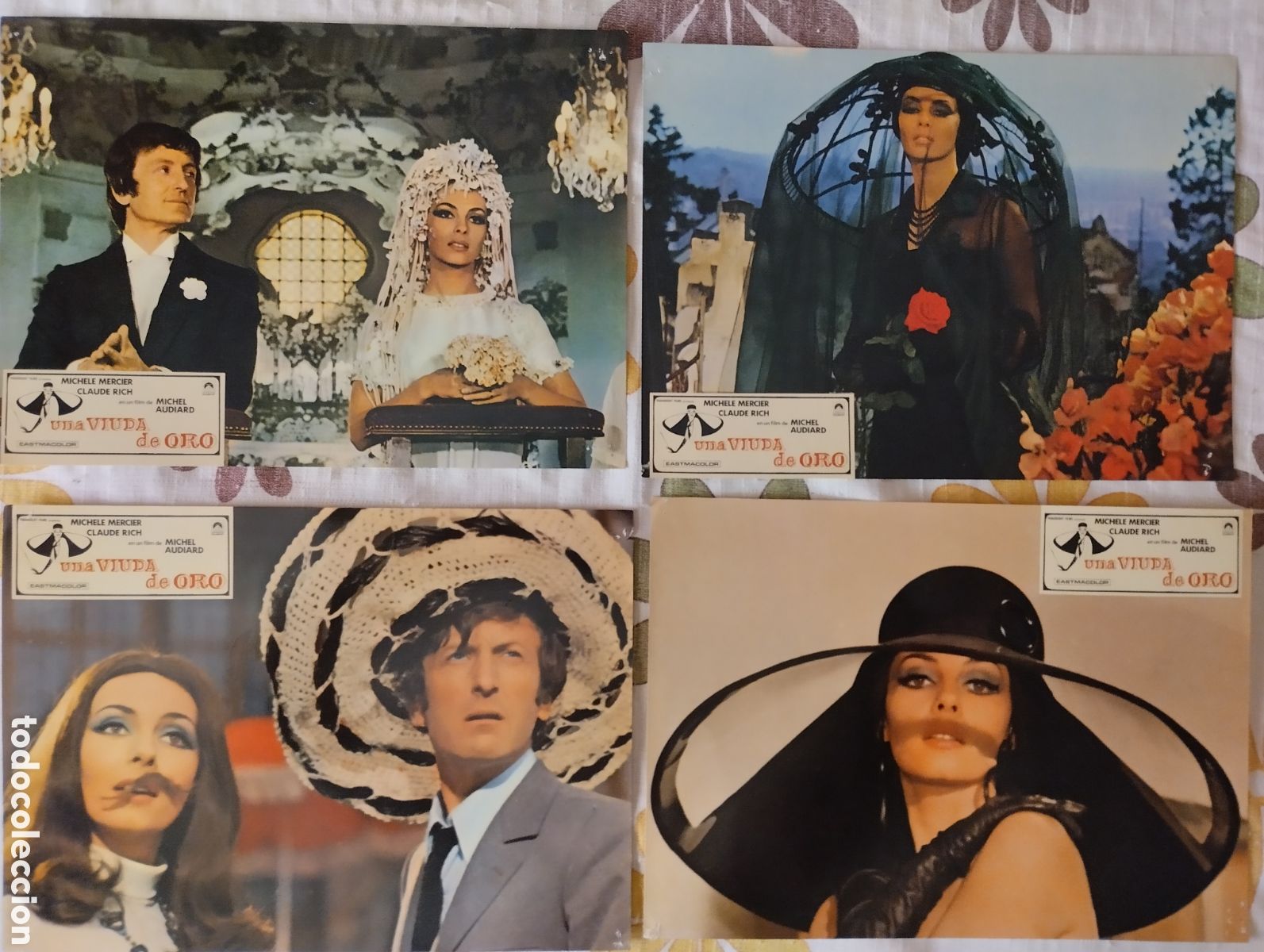Cine: 4 FOTOCROMOS - UNA VIUDA DE ORO