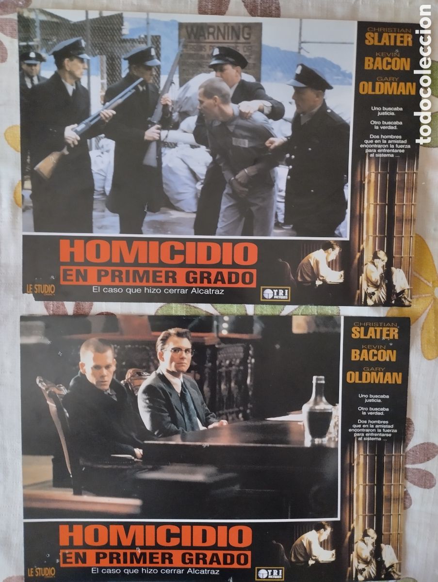 Cine: 2 FOTOCROMOS - HOMICIDIO DE PRIMER GRADO