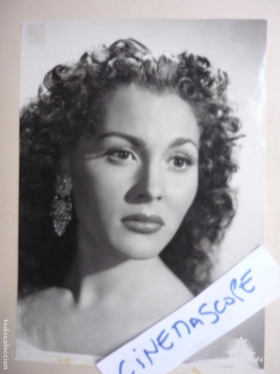 Kino: paquita rico - foto original b/n - actriz - cifesa - cine espa&ntilde;ol