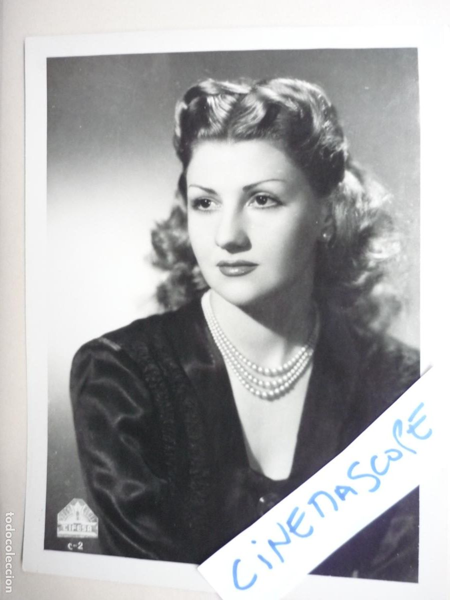 Cine: carlota bilbao - foto original b/n - actriz - dos cuentos para dos - cifesa - cine espa&ntilde;ol