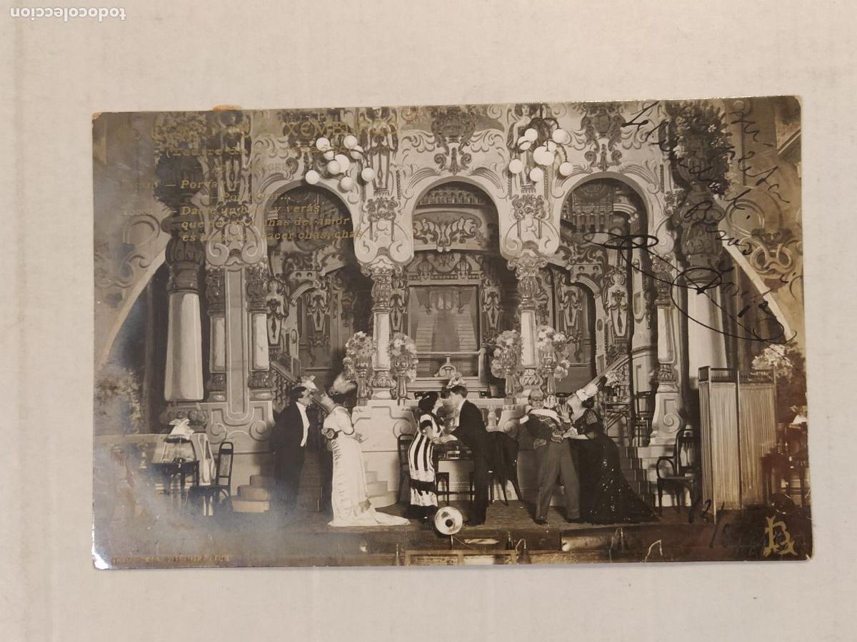 Cine: EL CONDE DE LUXEMBURGO - ACTO 3o - LB BARTRINA - INDUSTRIAL FOTOGRAFICA - POSTAL ANTIGUA - (116.244)
