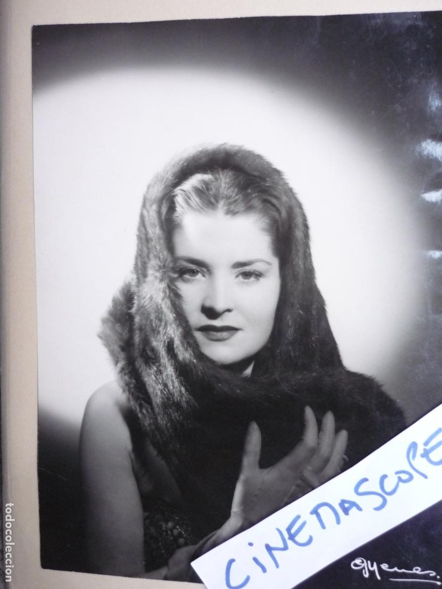 Cine: laly del amo - foto original b/n - actriz - la leona de castilla - cine espa&ntilde;ol