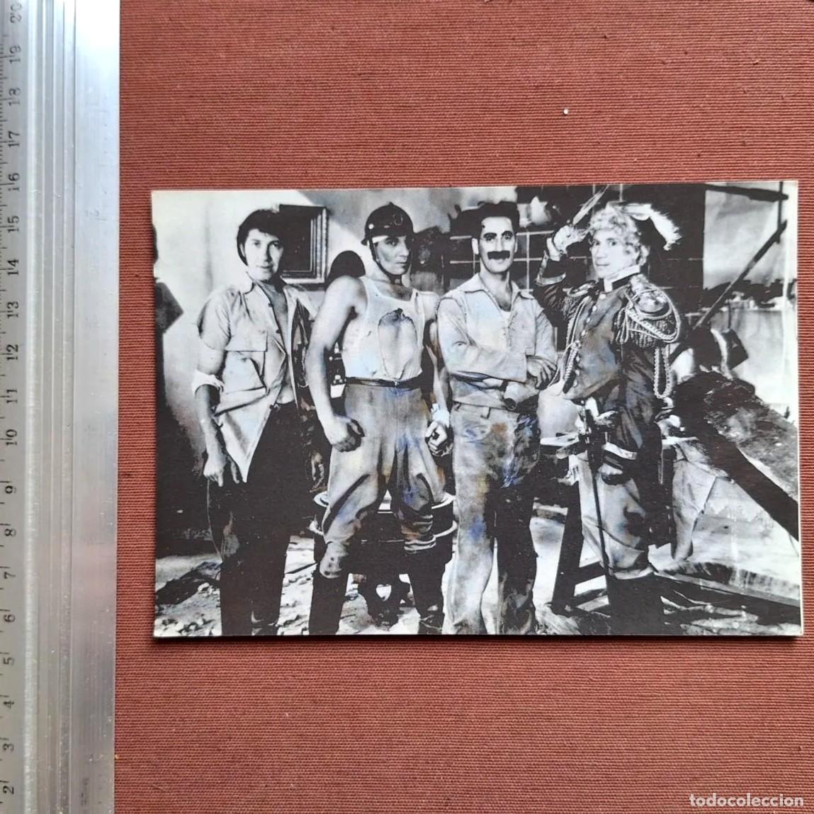 Cine: ⚜️ A0117. Tarjeta Postal Cine Hermanos Marx - Marx Brothers Zoetrope Images USA Nueva