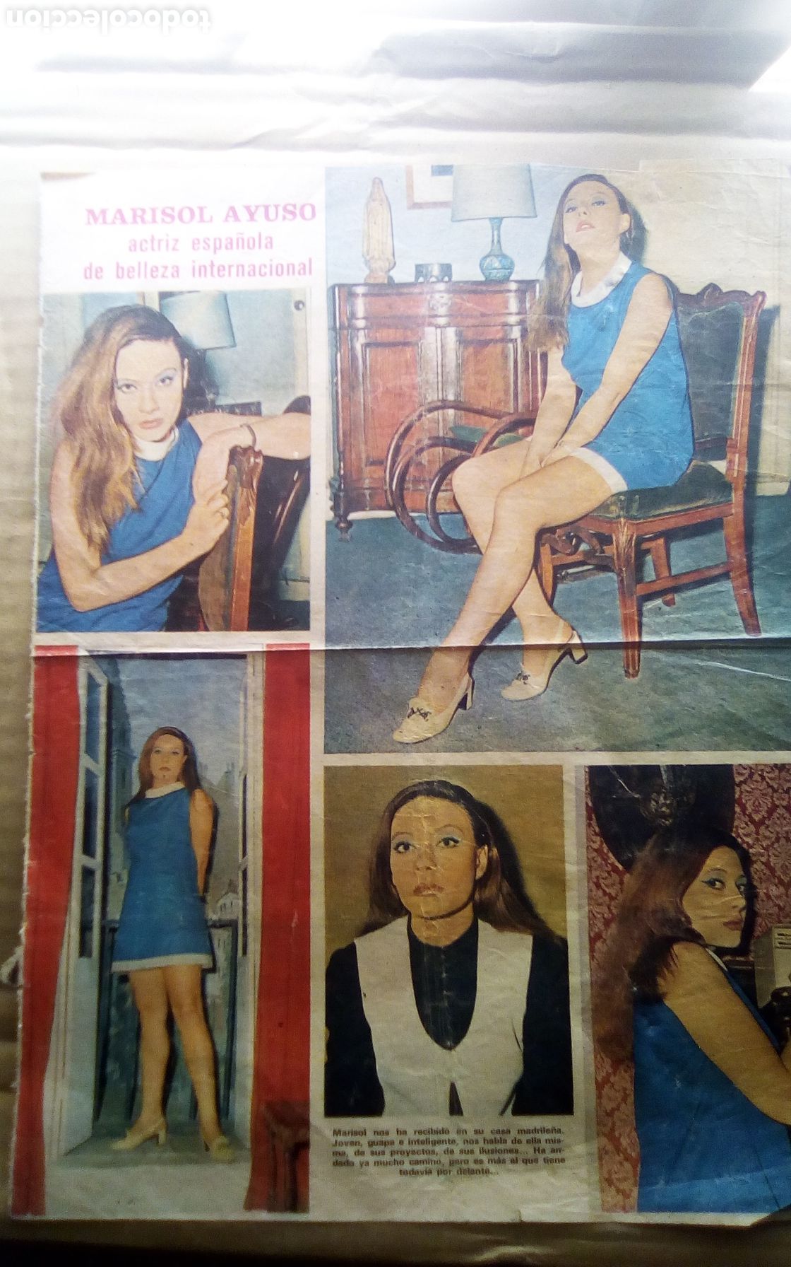 Cine: Hoja de revista. Marisol Ayuso. A&ntilde;o 1969.
