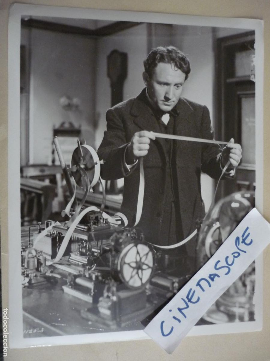 Cine: spencer tracy - foto original b/n - edison el hombre l Edison the Man