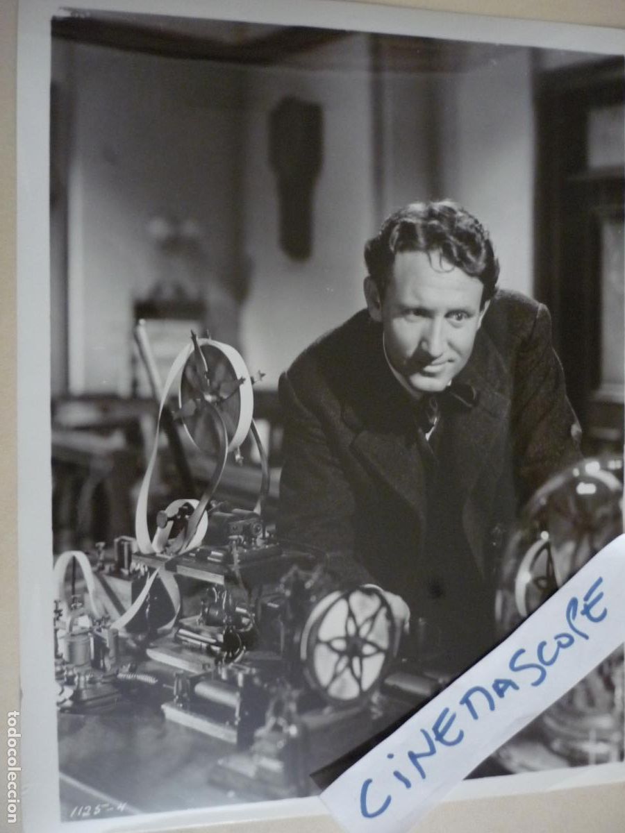Cine: spencer tracy - foto original b/n - edison el hombre l Edison the Man