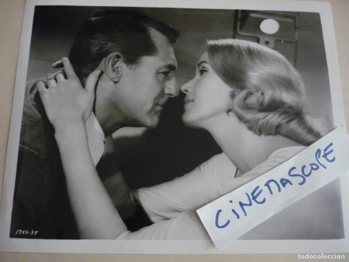 Cine: con la muerte en los talones - foto original b/n - eva marie saint cary grant hitchcock