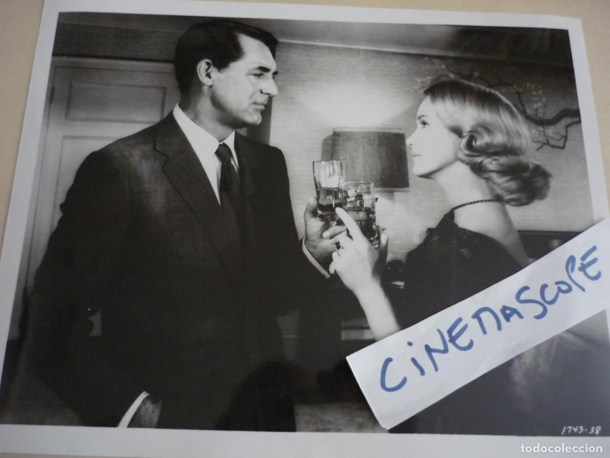 Cine: con la muerte en los talones - foto original b/n - eva marie saint cary grant hitchcock