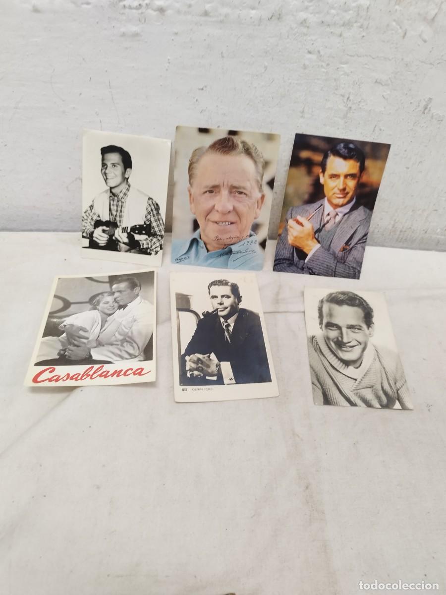 Cine: Lote de 6 tarjetas postales, de actrices y actores de cine.