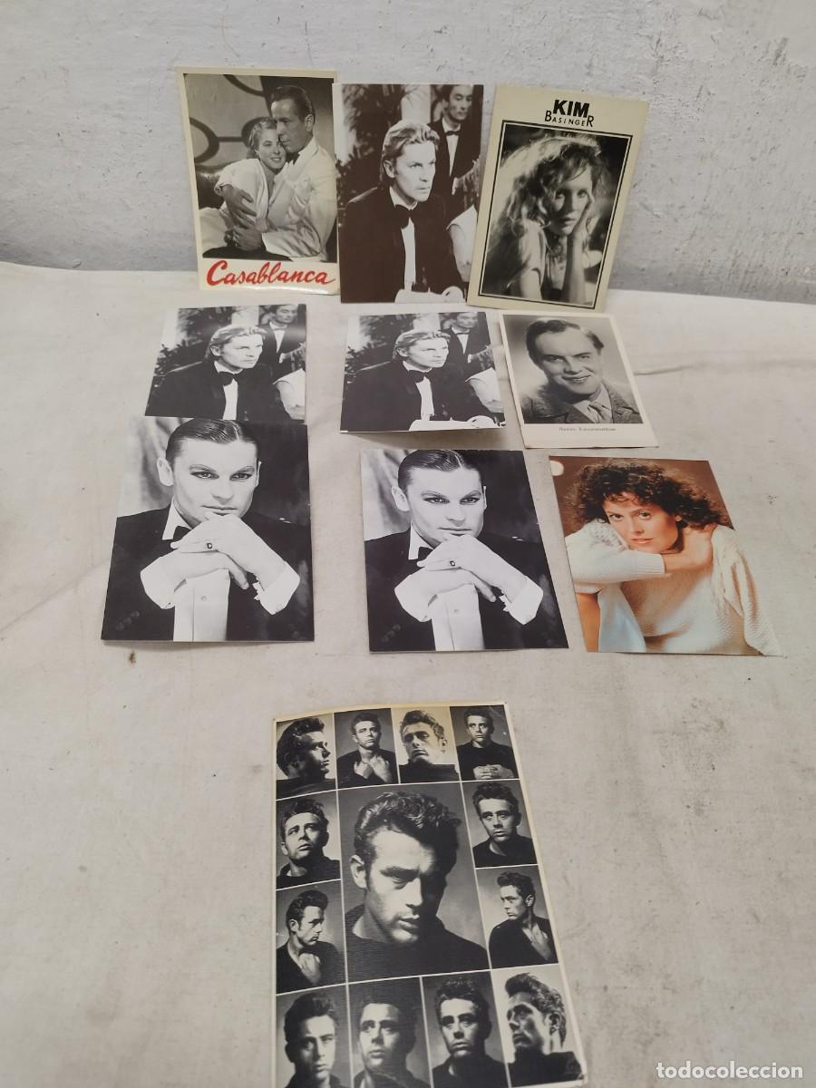 Cine: Lote de 10 tarjetas postales, de actrices y actores de cine.