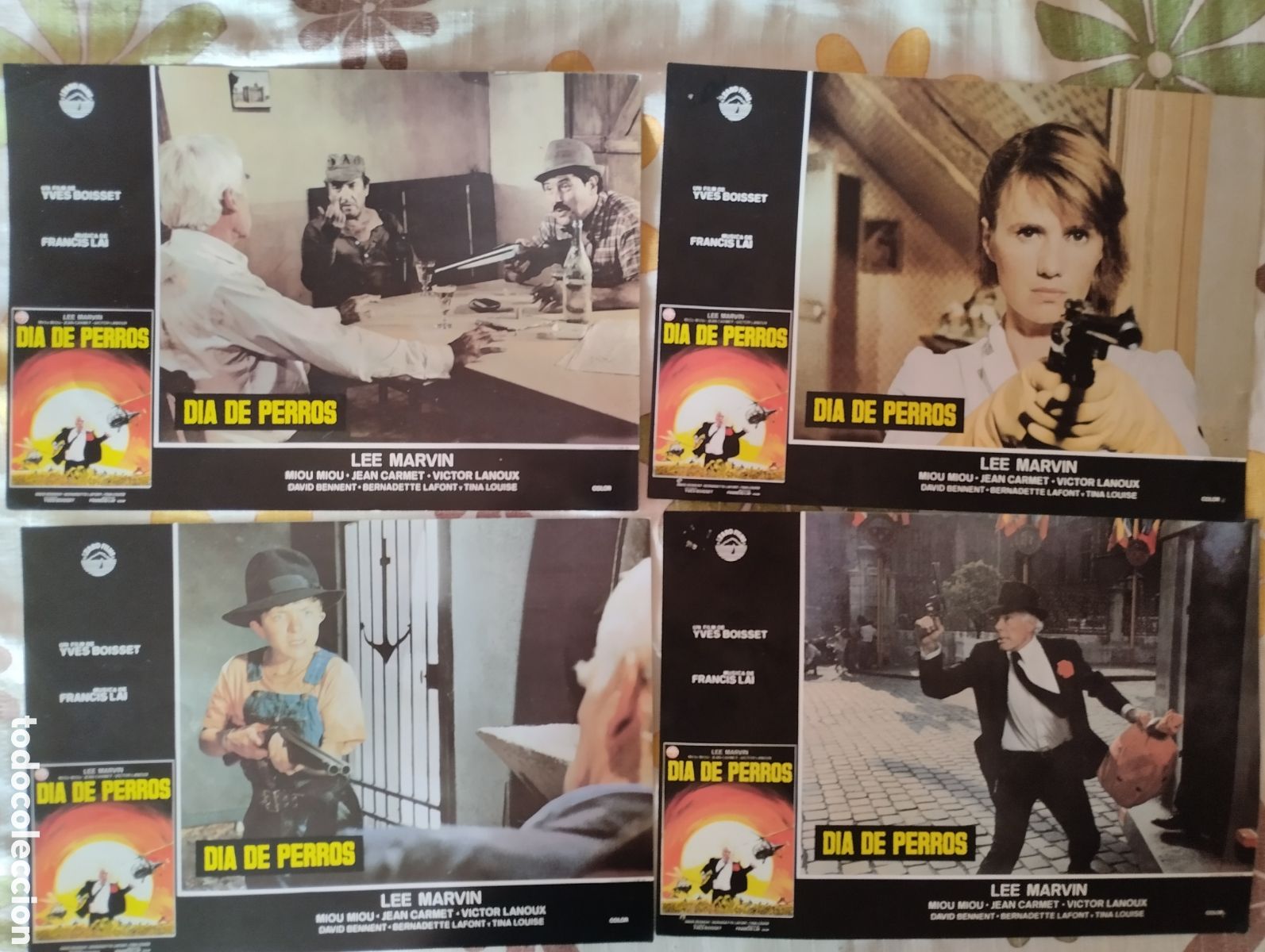 Cine: 4 FOTOCROMOS - DIA DE PERROS