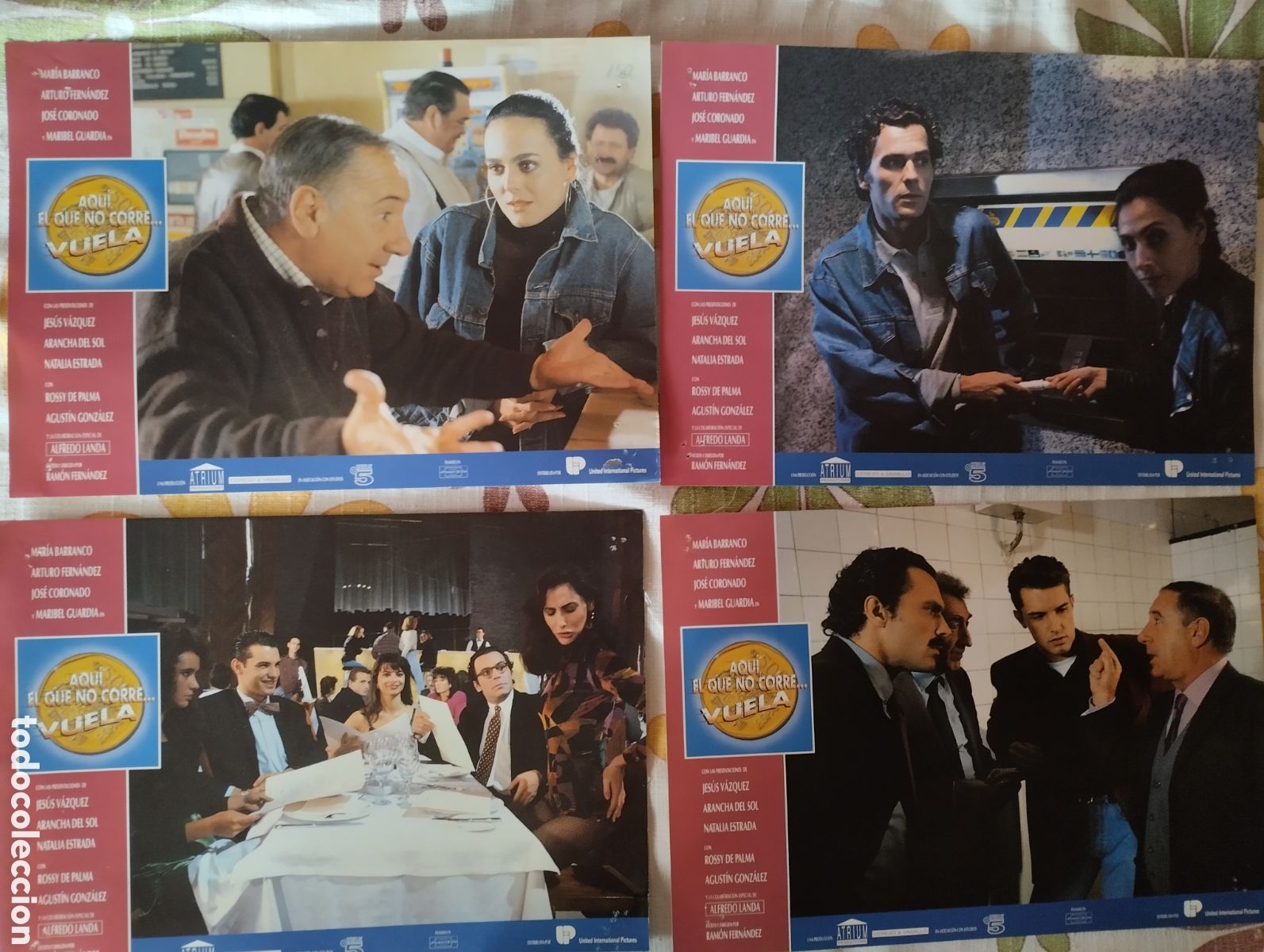 Cine: 8 FOTOCROMOS - AQUI EL QUE NO CORRE VUELA