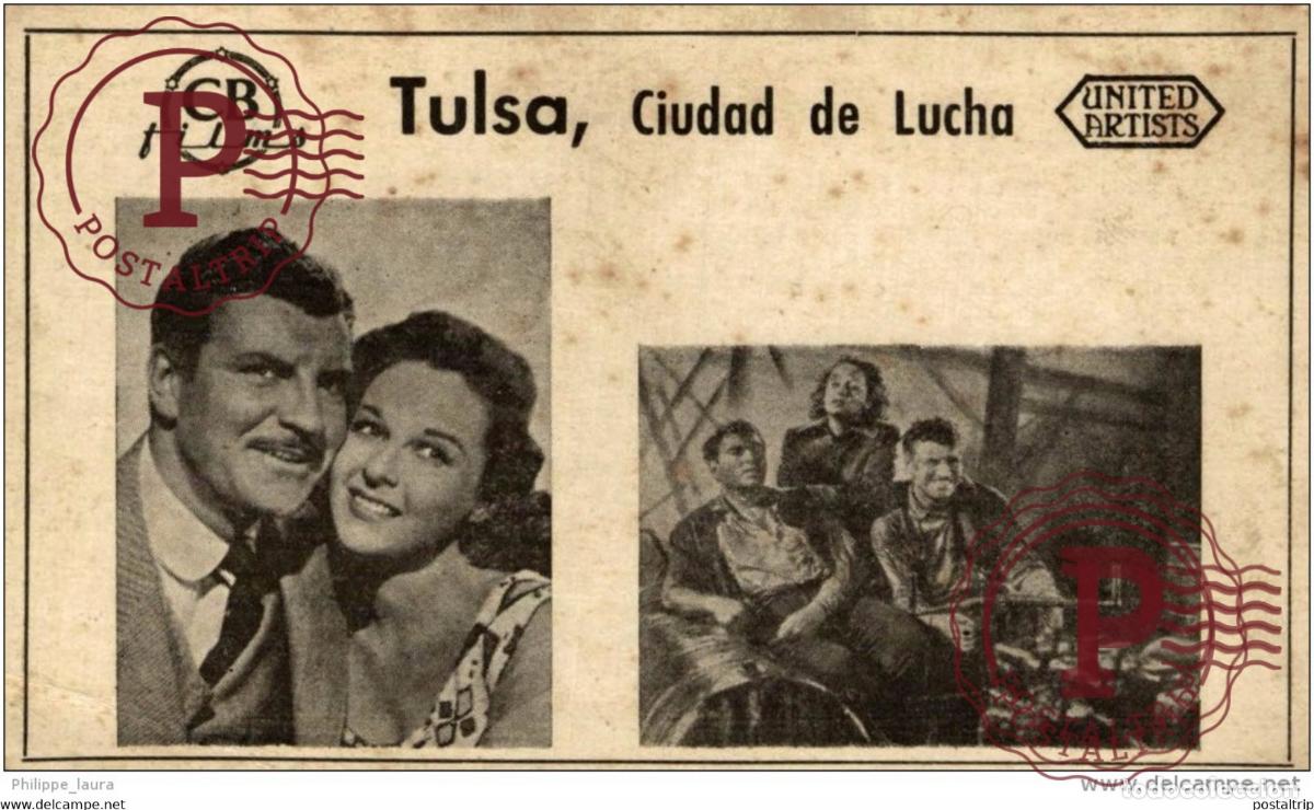 Cine: TULSA, CIUDAD DE LA LUCHA 12X7.5CM
