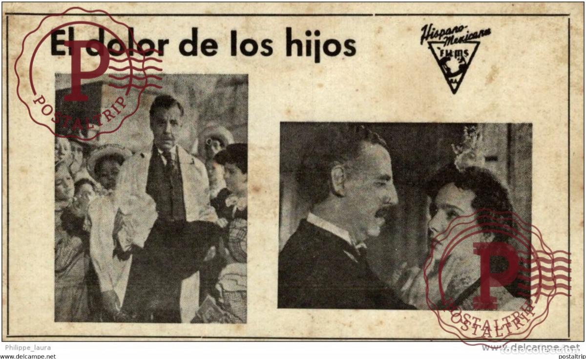 Cine: EL DOLOR DE LOS HIJOS 12X7.5CM