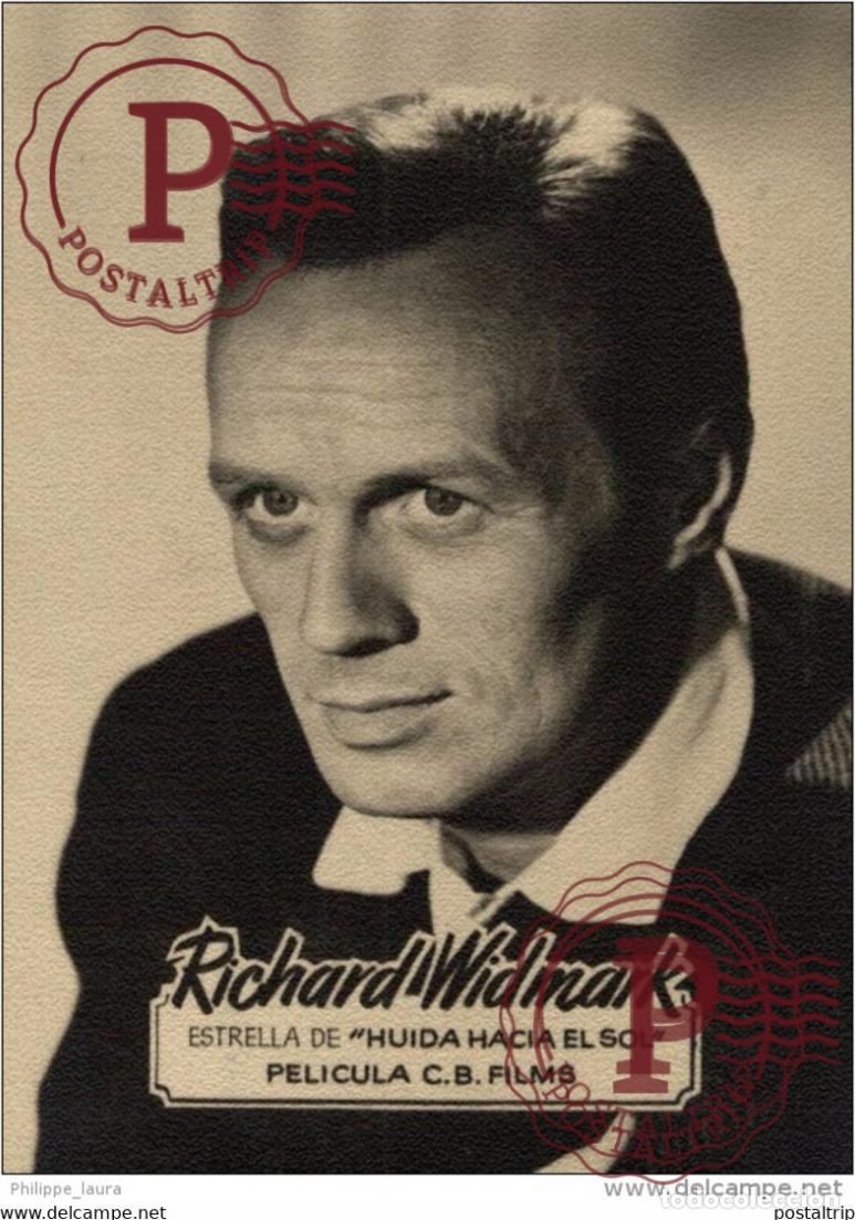 Cine: RICHARD WIDMARK. - FOTOS INFONAL 10.5X8CM