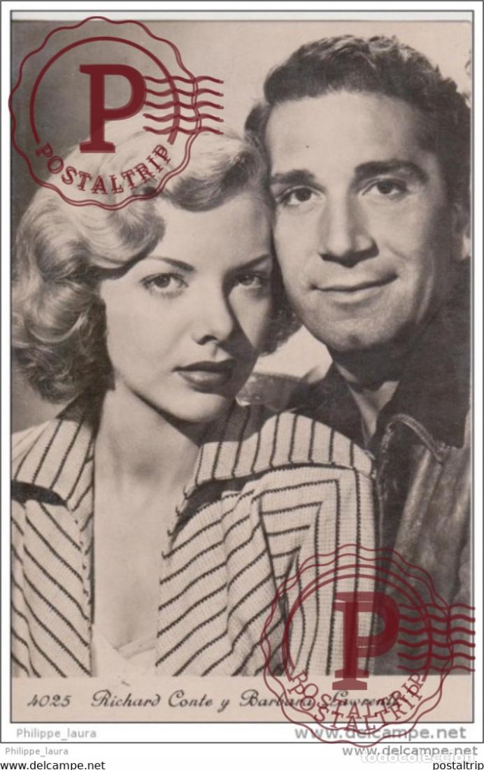 Cine: Richard Conte y Barbara Lawrenll