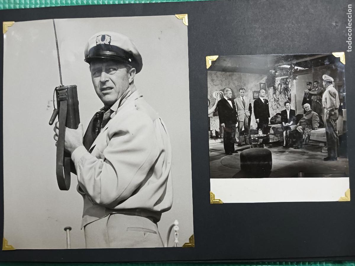 Cine: Album fotos pelicula LISBOA Ray Milland, Maureen Ohara, autografiado