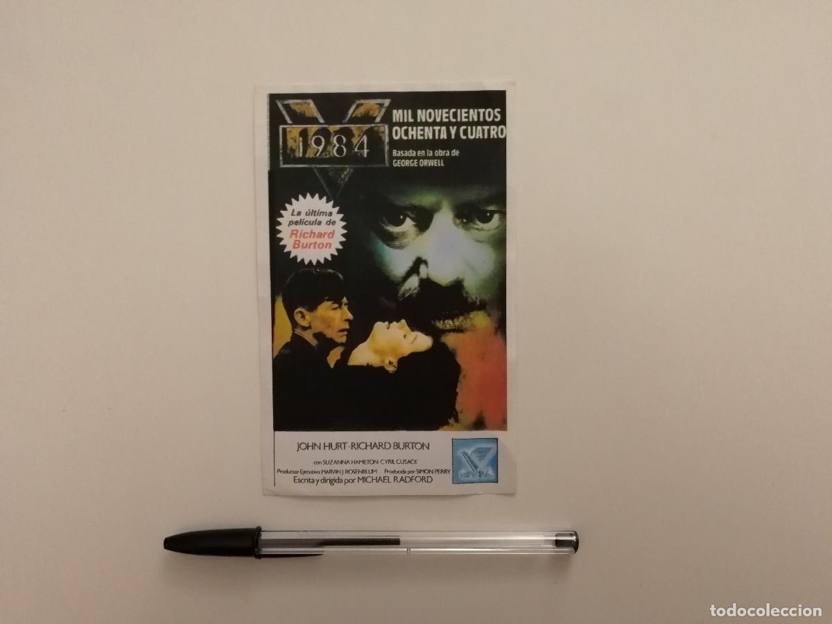 Cine: IMPRESO PAPEL -9*13- 1984 - CIENCIA FICCION - RICHARD BURTON - JOHN HURT