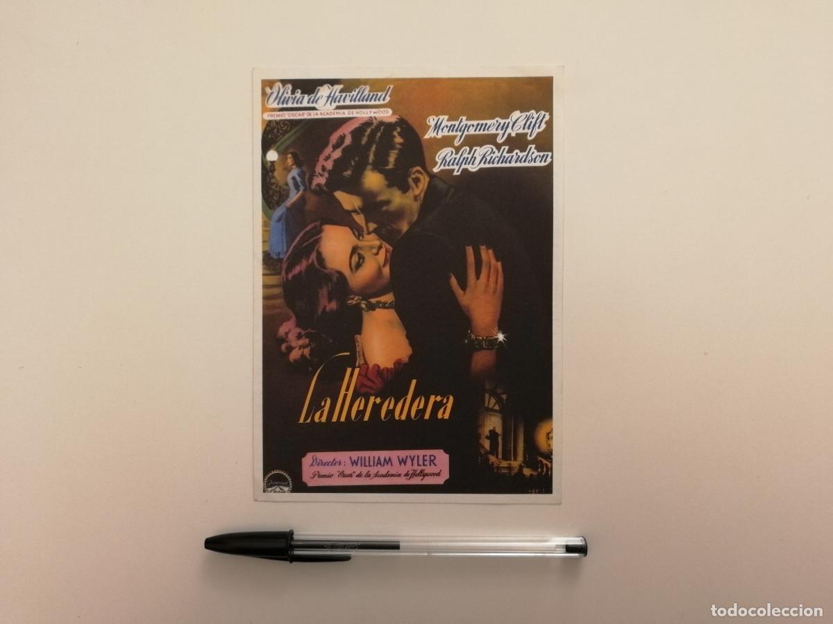 Cine: TARJETA ACARTONADA - LA HEREDERA -Olivia de Havilland - MONTGOMERY CLIFT - William Wyler