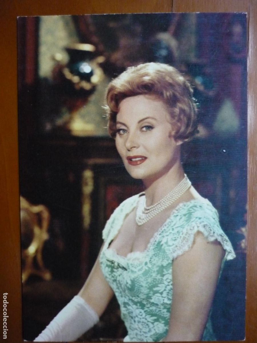 Cine: michele morgan - postal original color - french cinema actress