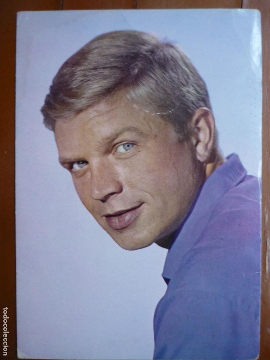 Cine: hardy kryger - postal original color - german cinema actor