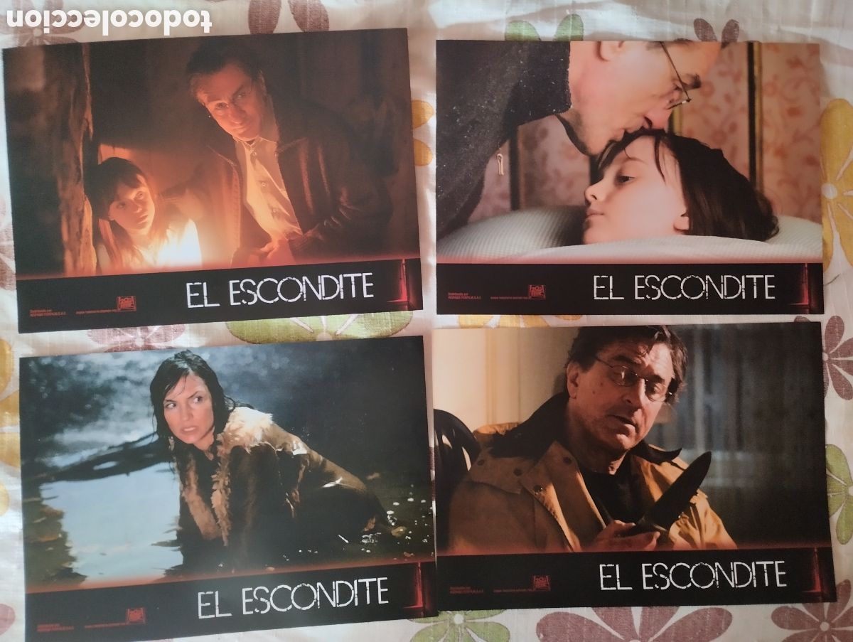 Cine: 12 FOTOCROMOS - EL ESCONDITE - SET COMPLETO