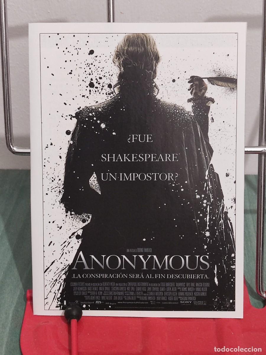 Cine: Anonymous . Ficha revista Accion cine