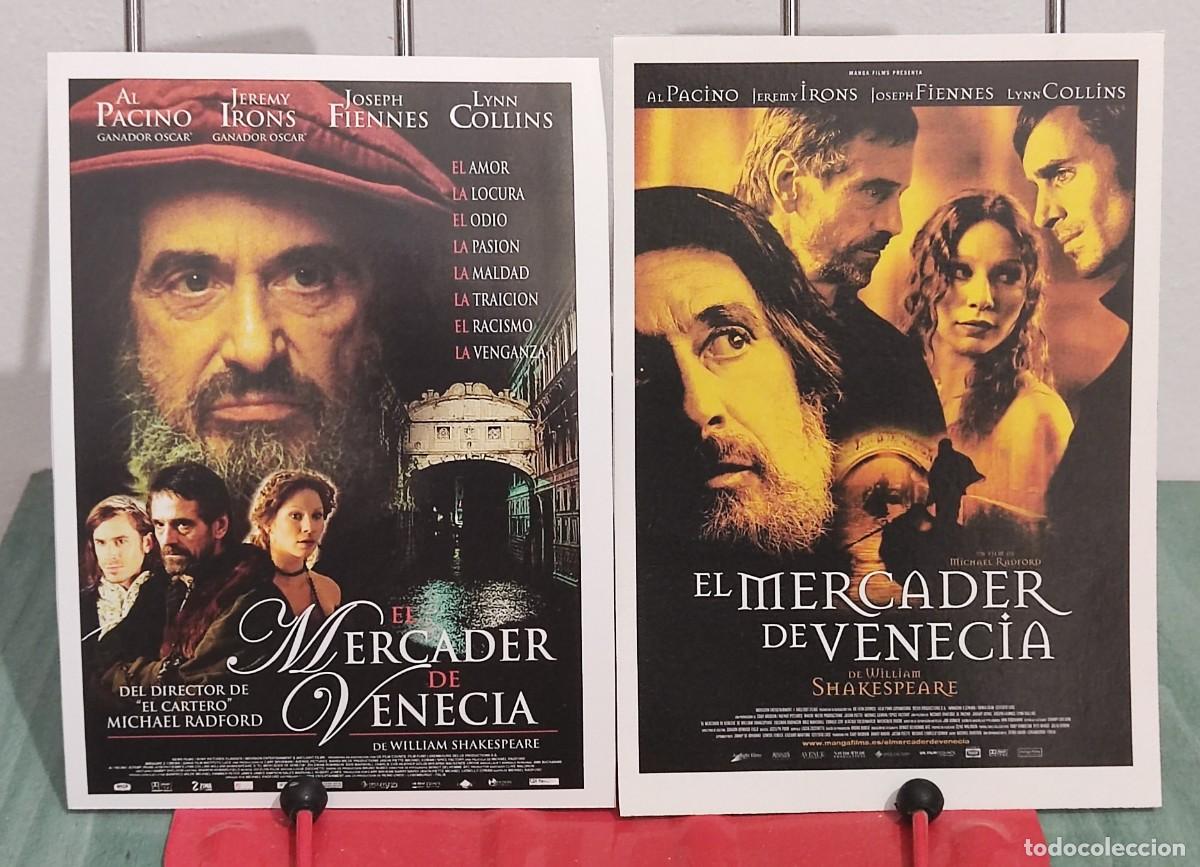 Cinema: El mercader de Venecia . 2 Fichas revista Accion cine