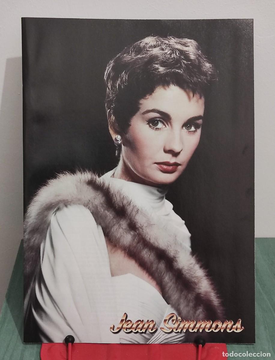 Cine: Jean Simmons . Reportaje 8 paginas revista Accion cine