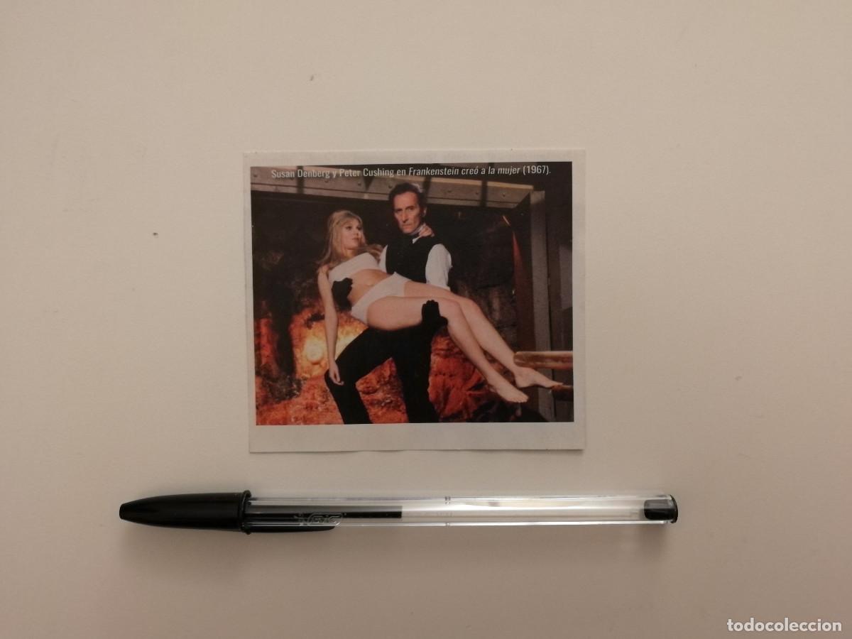 Cine: TARJETA ACARTONADA - PETER CUSHING - TERROR - FRANKENSTEIN CREO A LA MUJER