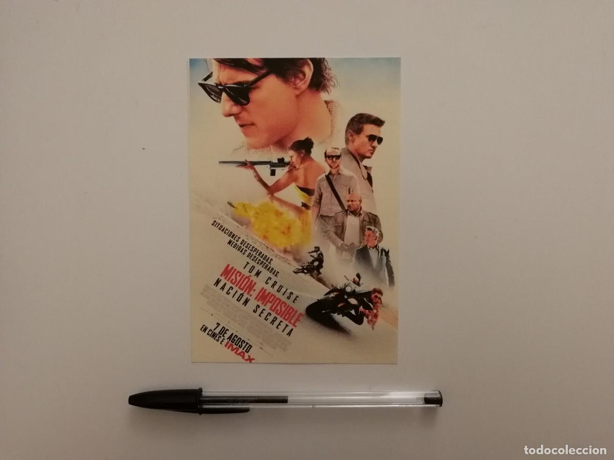 Cine: IMPRESO PAPEL -10*15- MISION IMPOSIBLE NACION SECRETA - TOM CRUISE