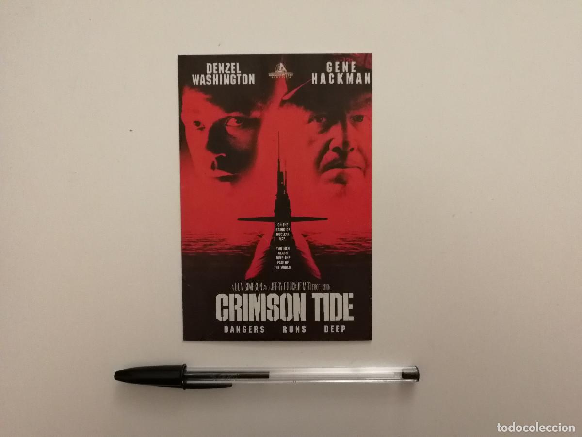 Cine: TARJETA ORIGINAL -10*15- MAREA ROJA - GENE HACKMAN - DENZEL WASHINGTON