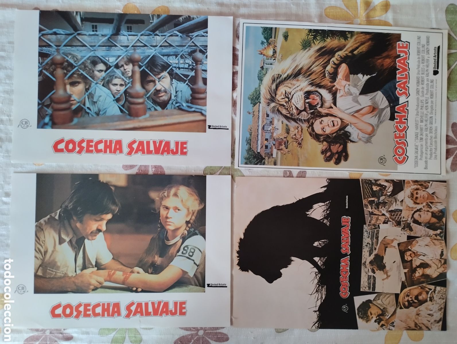 Cine: 12 FOTOCROMOS - COSECHA SALVAJE - SET COMPLETO