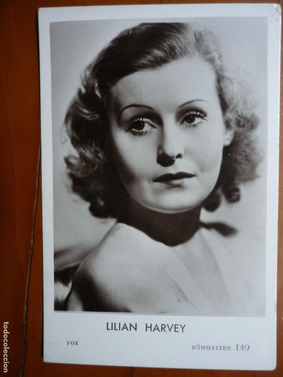 Cine: lilian harvey - postal original b/n - british cinema actress