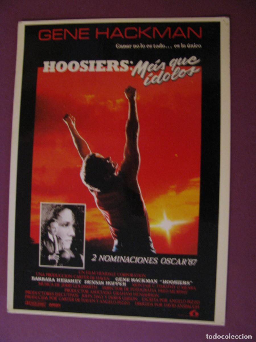 Cine: POSTAL DE LA PELICULA HOOSIERS: MAS QUE IDOLOS