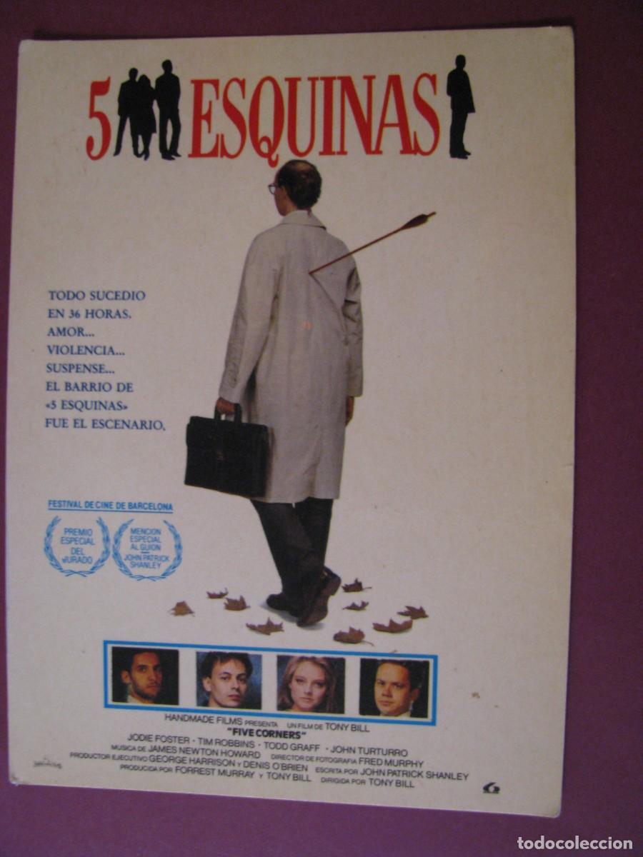 Cine: POSTAL DE LA PELICULA 5 ESQUINAS