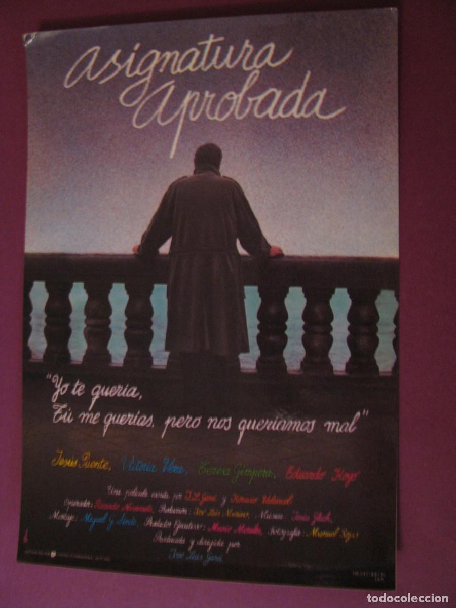 Kino: POSTAL DE LA PELICULA ASIGNATURA APROBADA.