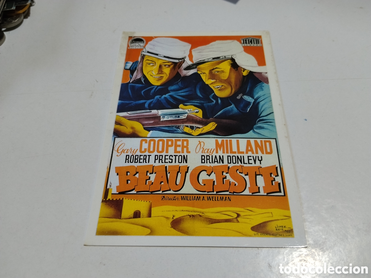 Cine: Postal cine Beau Geste
