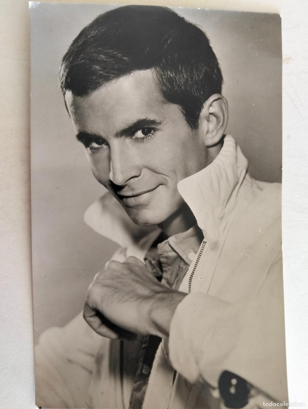 Cine: FOTO POSTAL, ANTHONY PERKINS, PUBLICIDAD Y OBSEQUIO DEL PAPEL CARBON KORES