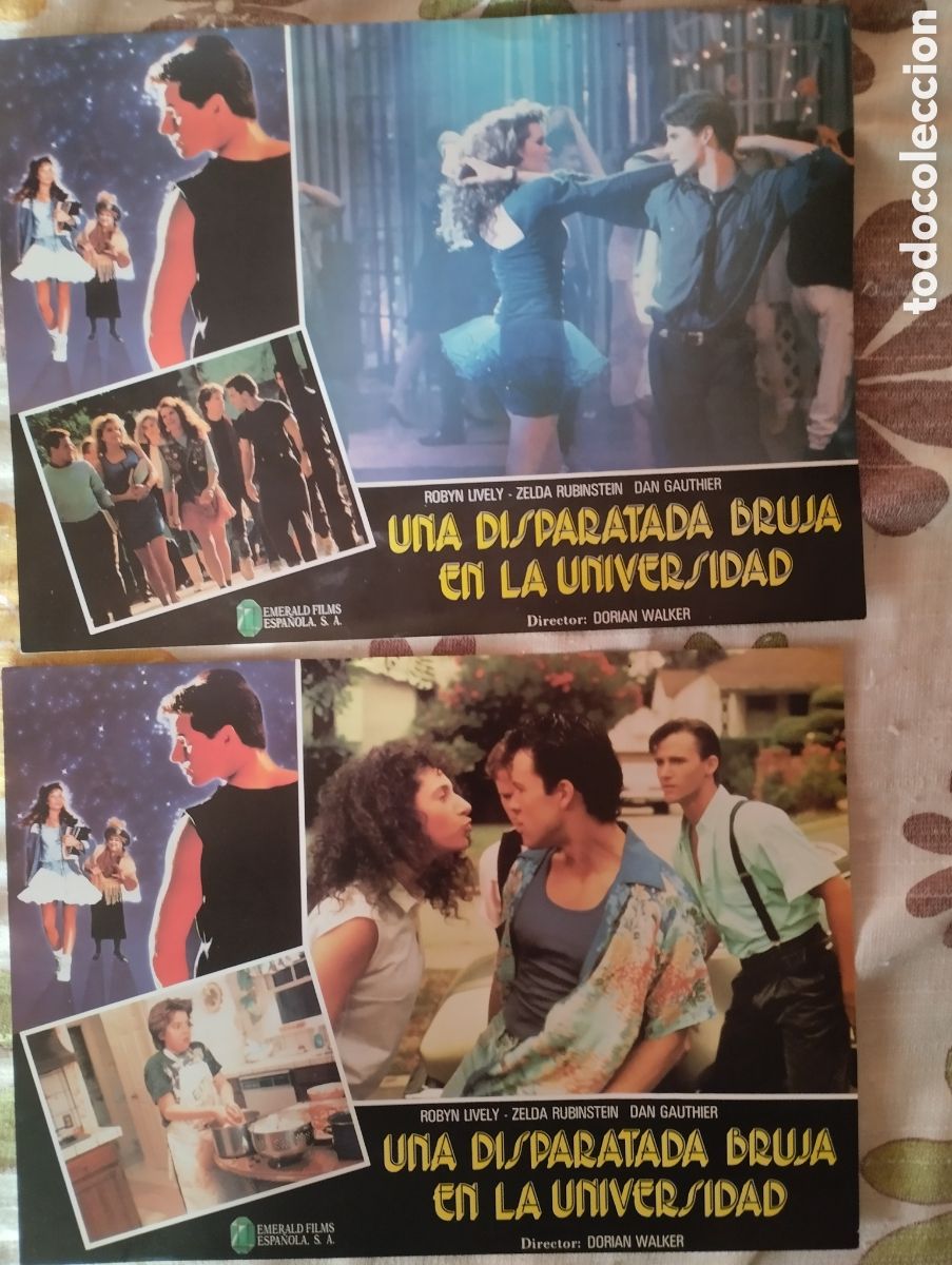 Cine: 2 FOTOCROMOS - UNA DISPARATADA BRUJA EN LA UNIVERSIDAD