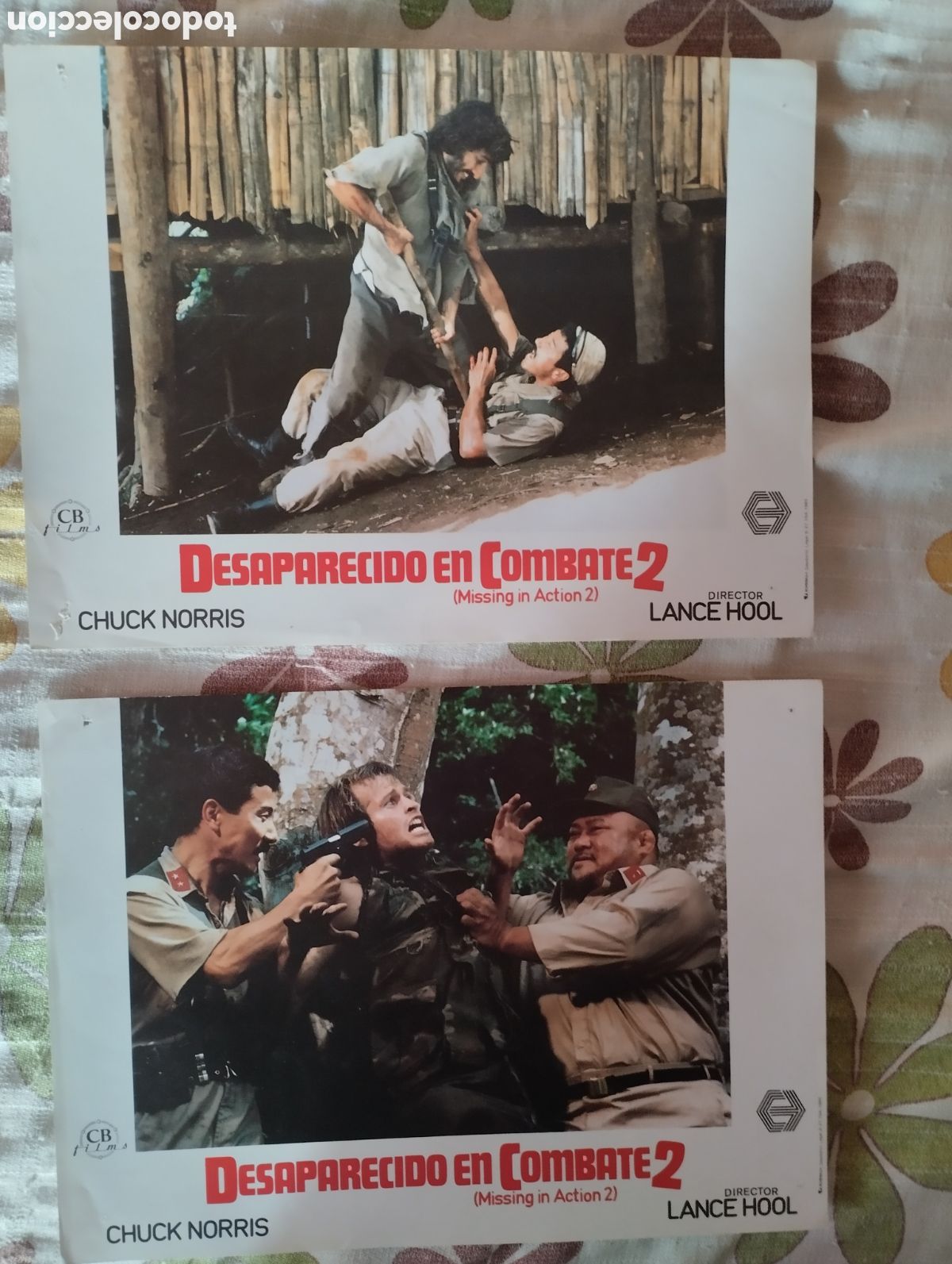 Cine: 2 FOTOCROMOS - DESAPARECIDO EN COMBATE 2