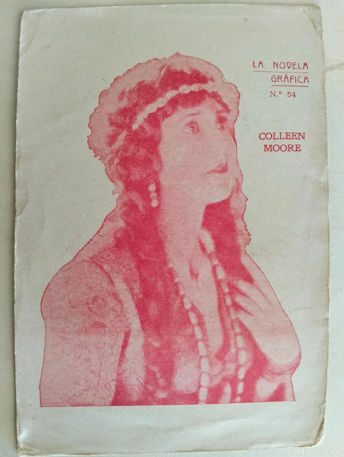 Cine: FOTOGRAFIA, COLLEEN MOORE, CARTULINA LA NOVELA GRAFICA, N&ordm; 54, A&Ntilde;OS 30